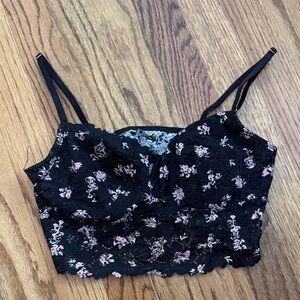 Floral Lace Crop Top
